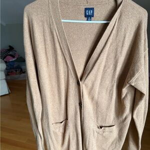 GAP Light Brown Knit Cardigan